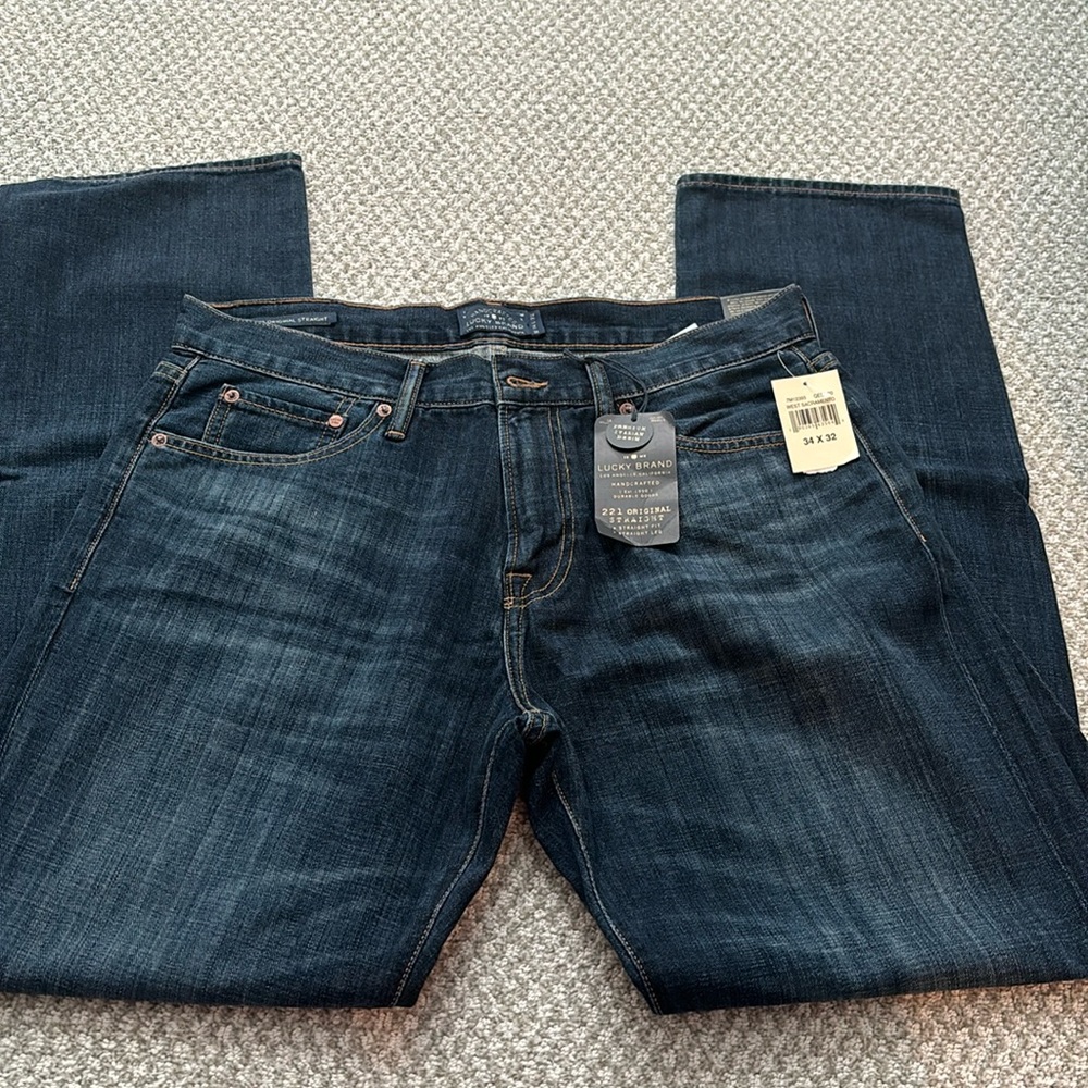 Men’s Lucky Brand 221 Original Straight Jeans — SIZE W34 L32! NWT!